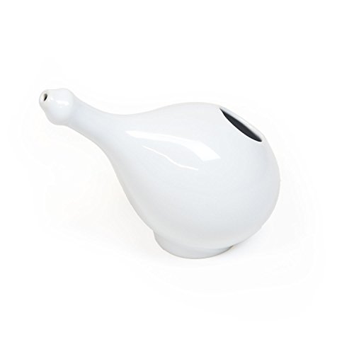 Neti Pot XL – Nasenspülkanne aus Keramik, weiß